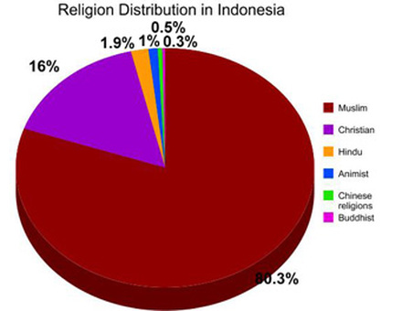 Indonesia Religion Pie Chart